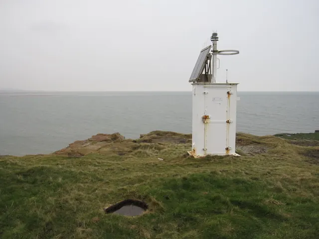 The white lighthouse on Hilbre Island